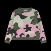 Maglia in tricot camouflage per bambina