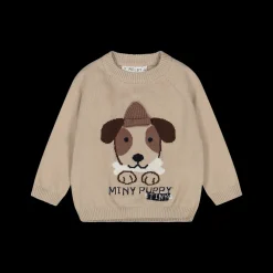 Maglia in tricot con cagnolino da bambino