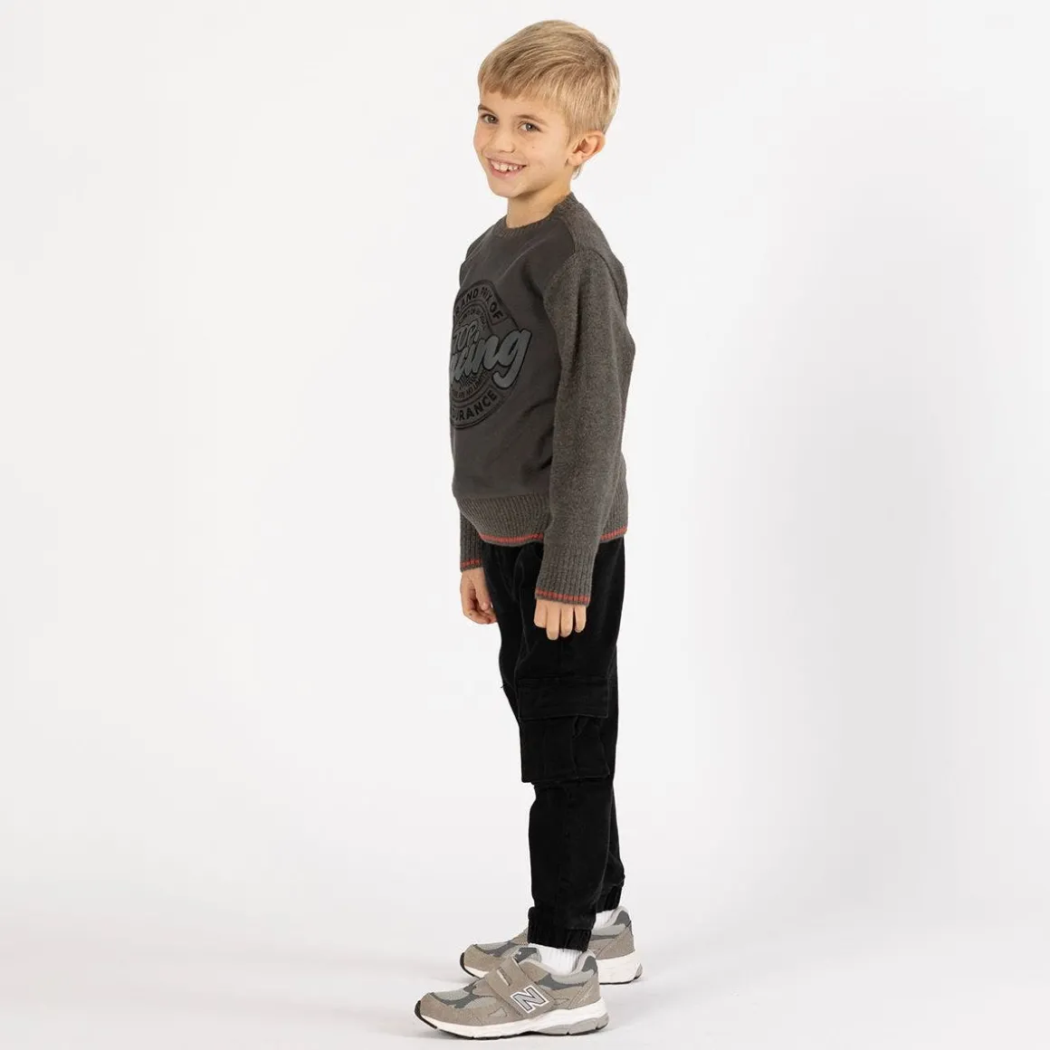Maglia in tricot e felpa per ragazzo