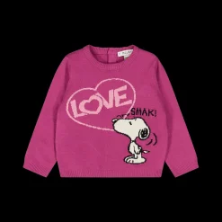 Maglia in tricot tema Peanuts per neonata