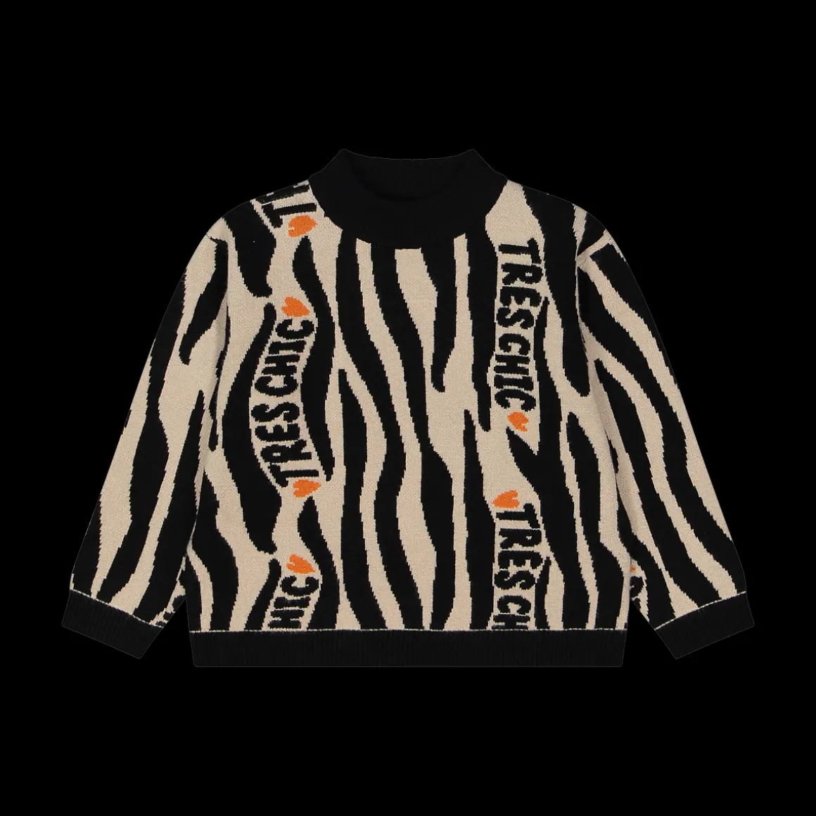 Maglia jacquard animalier bambina
