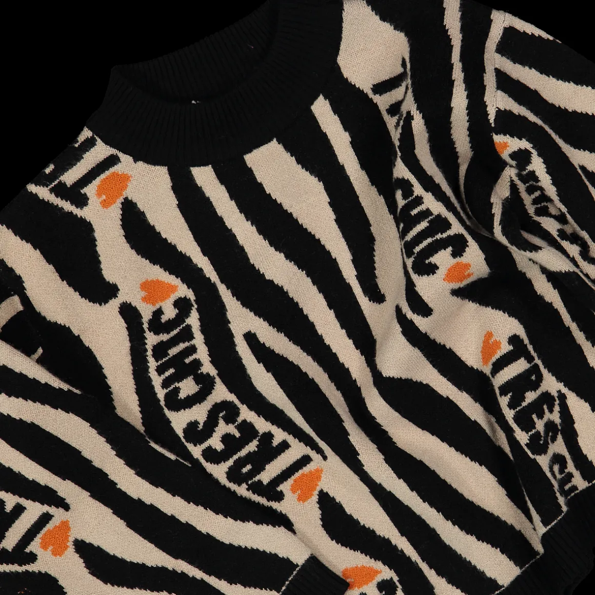 Maglia jacquard animalier bambina