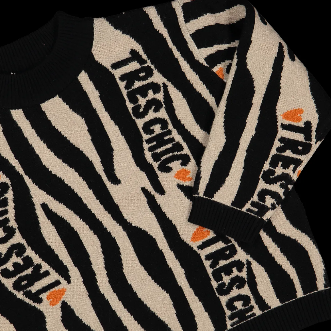 Maglia jacquard animalier bambina