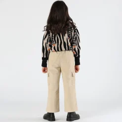 Maglia jacquard animalier bambina