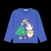 Maglia natalizia in interlock per bambino