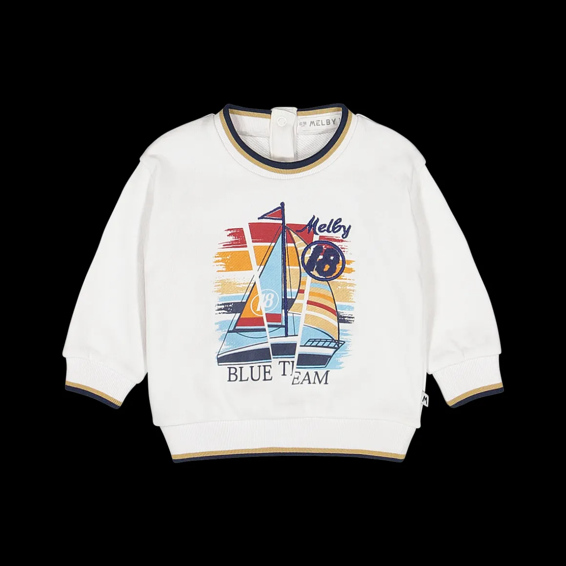 Maglia navy girocollo per bambino