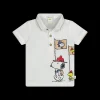 Maglia polo manica corta in piquet bambino