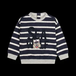 Maglia rigata a maniche lunghe per bambino