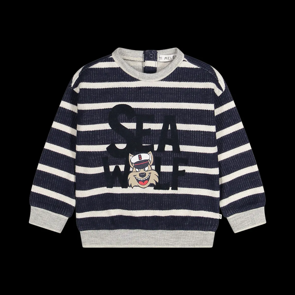 Maglia rigata a maniche lunghe per bambino
