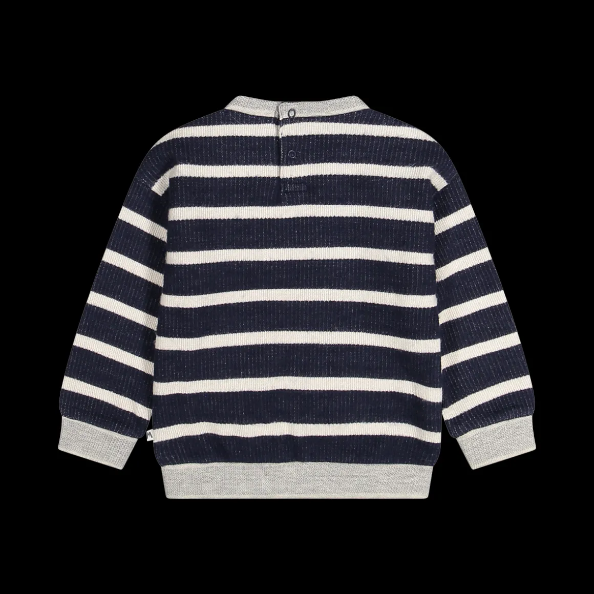 Maglia rigata a maniche lunghe per neonato