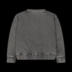 Maglia slavata a maniche lunghe per bambina
