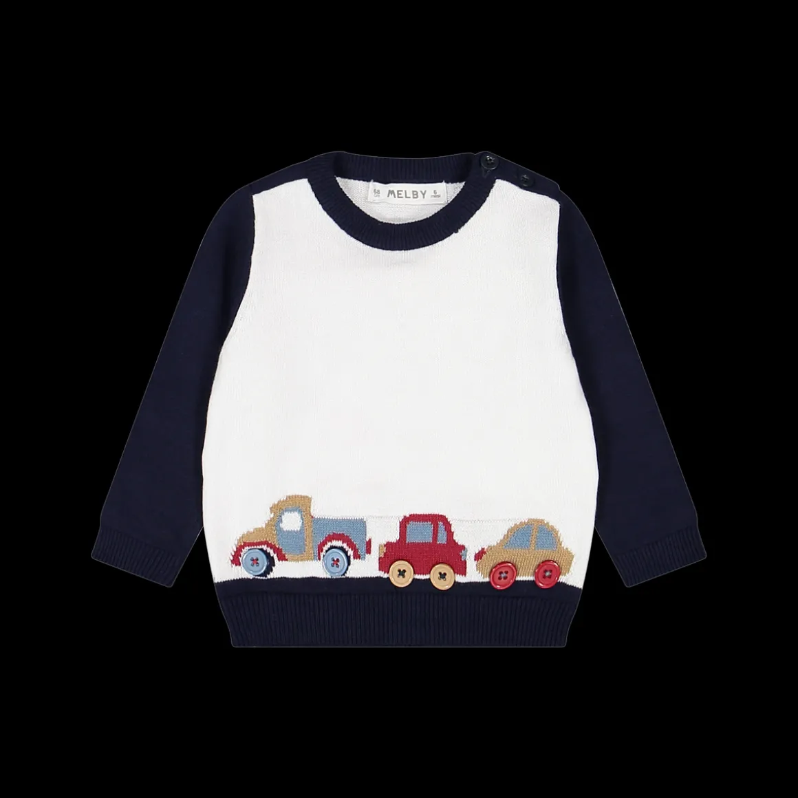 Maglia tricot cotone girocollo bambino