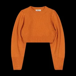 Maglia tricot cropped bambina