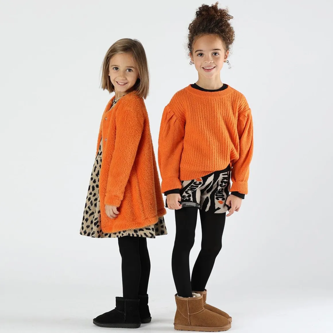 Maglia tricot cropped bambina