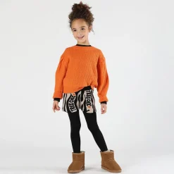 Maglia tricot cropped bambina