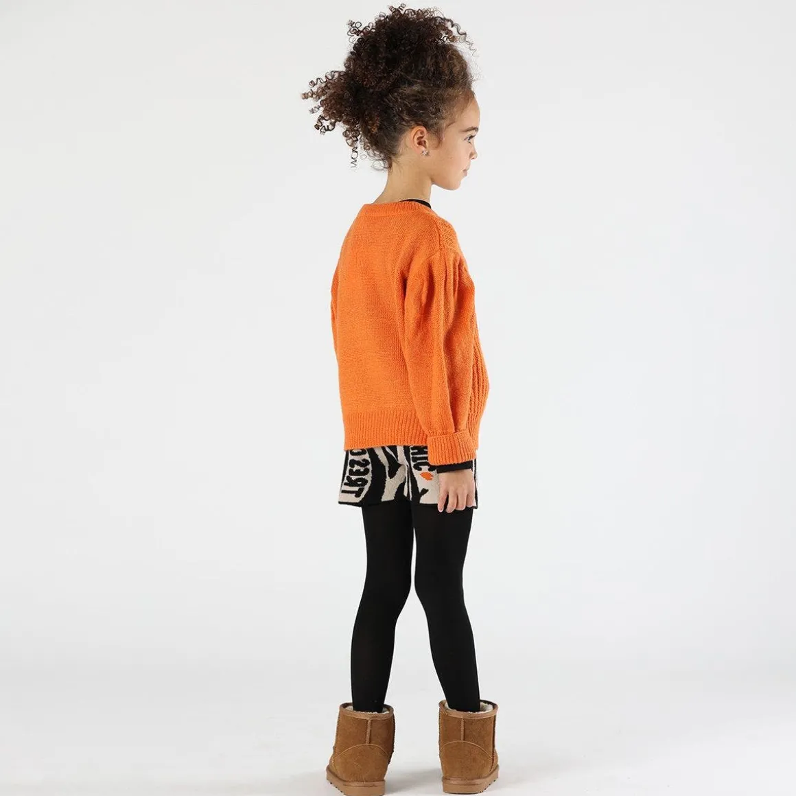 Maglia tricot cropped bambina