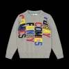 Maglia tricot da bambino con scritte