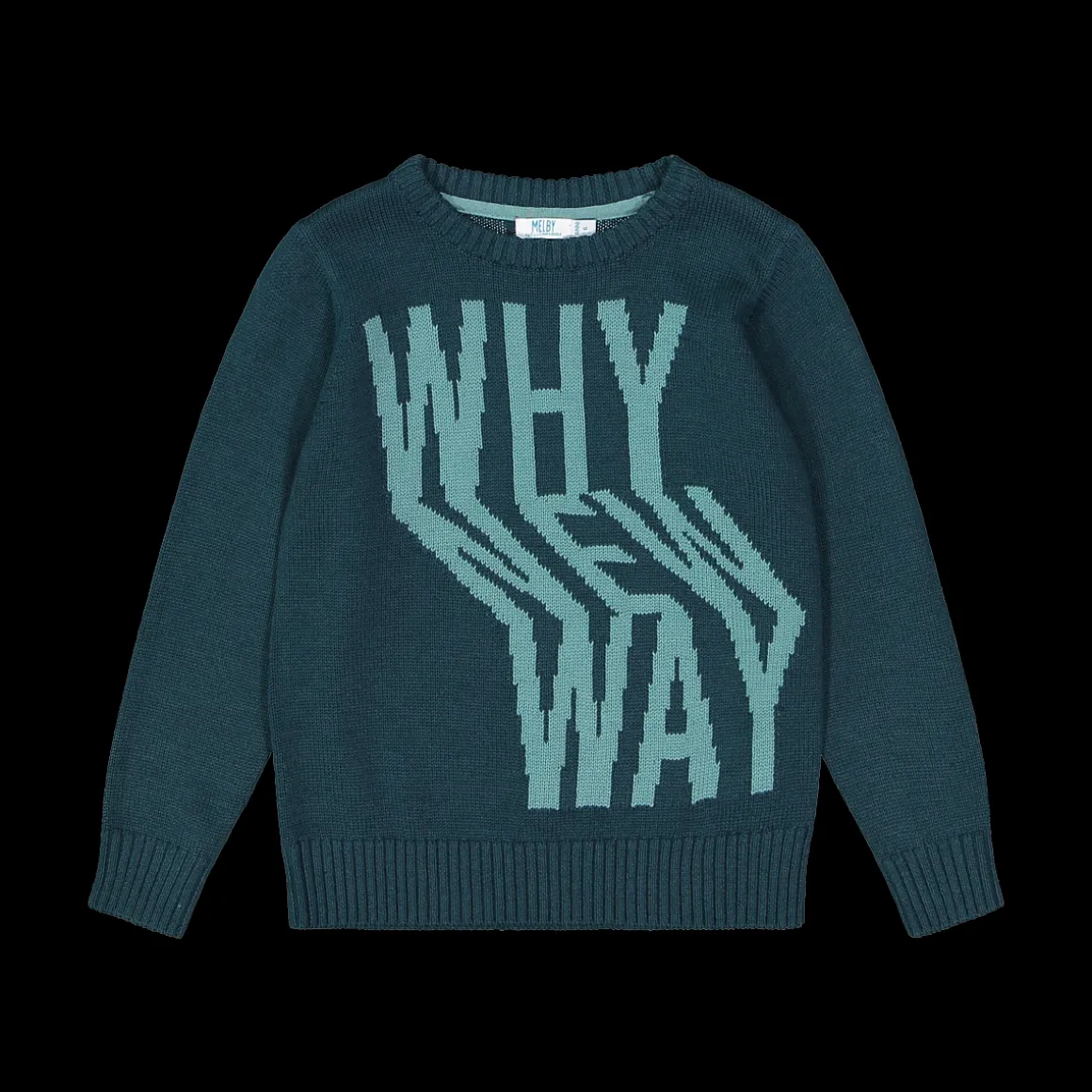 Maglia tricot da bambino con scritte