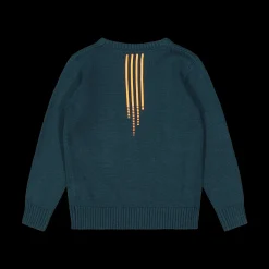 Maglia tricot da bambino con scritte