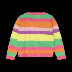 Maglia tricot multicolore da bambina