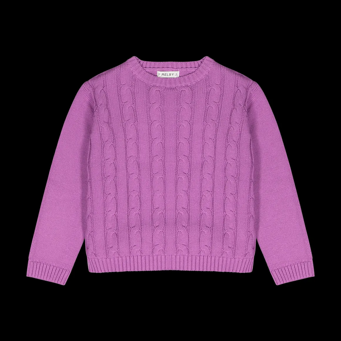 Maglia tricot tinta unita da bambina