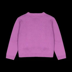 Maglia tricot tinta unita da bambina