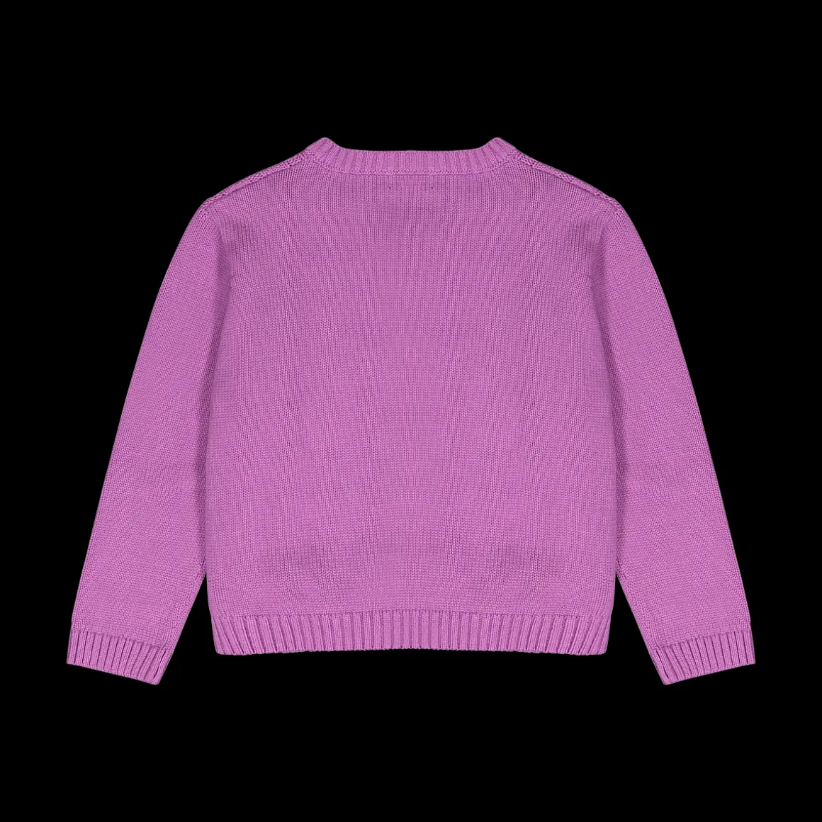 Maglia tricot tinta unita da bambina