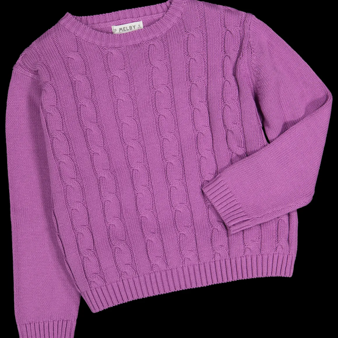 Maglia tricot tinta unita da bambina