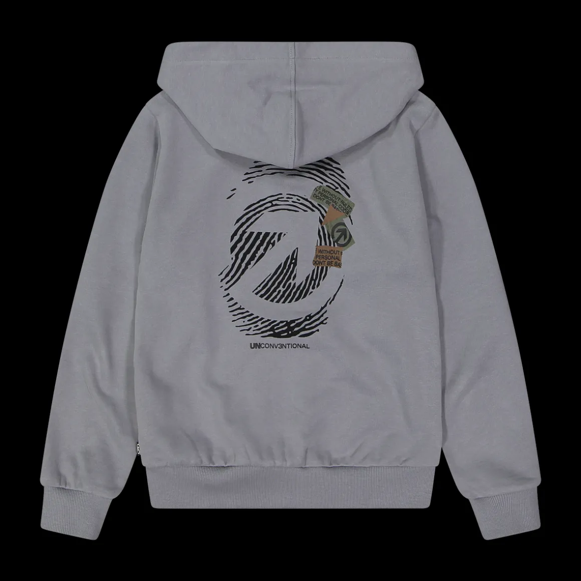 Maglia Unconv3ntional con zip e cappuccio per ragazzo