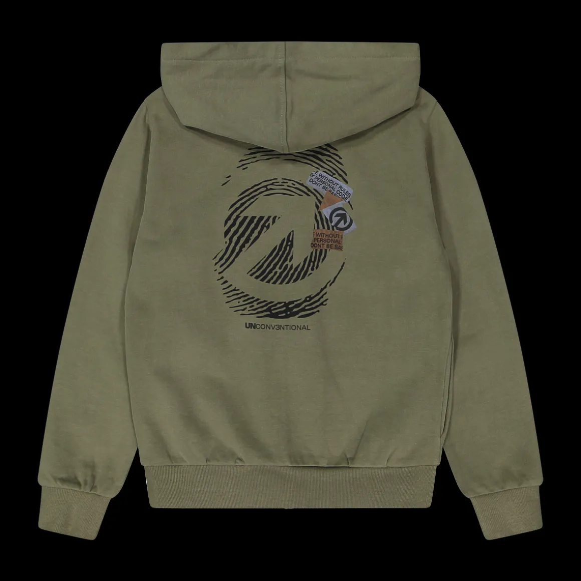 Maglia Unconv3ntional con zip e cappuccio per ragazzo