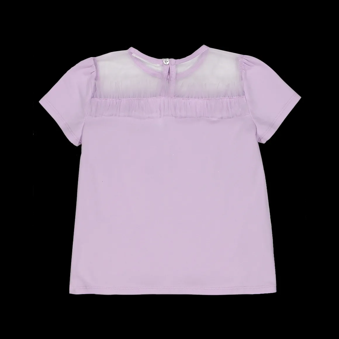 Maglietta con tulle per bambina
