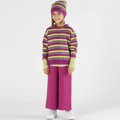 Maglione a righe bambina