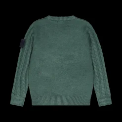 Maglione con trecce per ragazzo