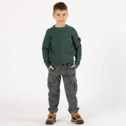 Maglione con trecce per ragazzo