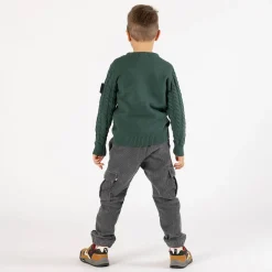 Maglione con trecce per ragazzo
