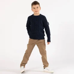 Maglione con trecce per ragazzo