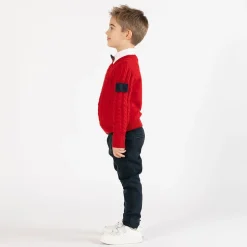 Maglione con trecce per ragazzo