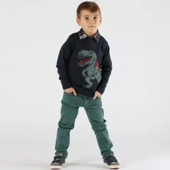 Maglione da bambino con jacquard Dino