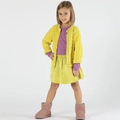 Maglione/cardigan in ciniglia bambina