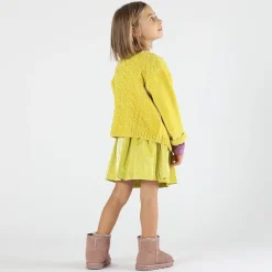Maglione/cardigan in ciniglia bambina