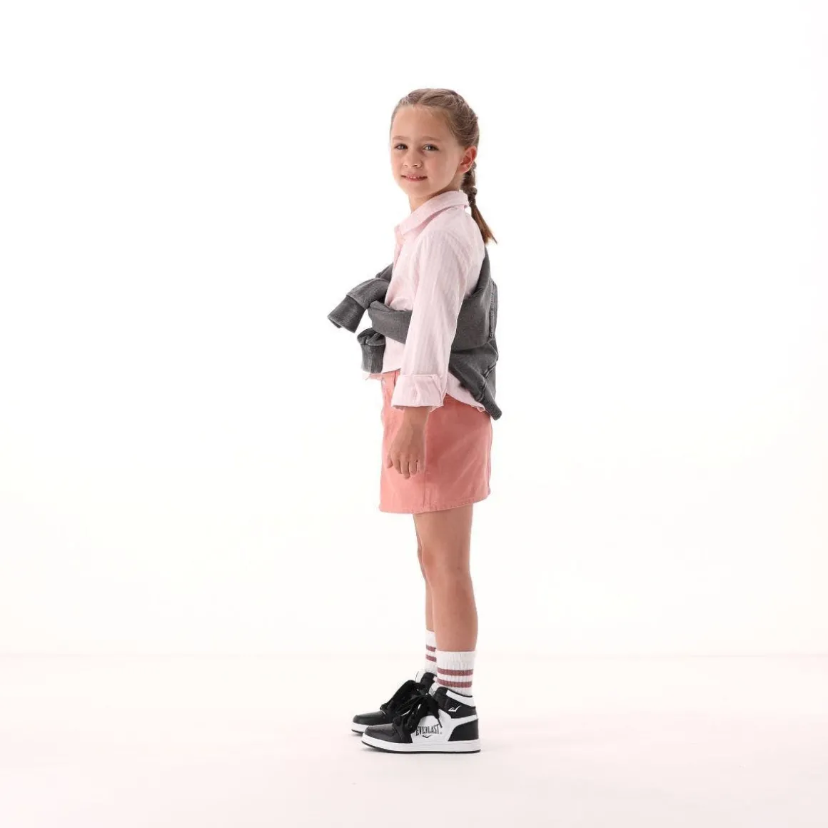 Minigonna in twill per bambina