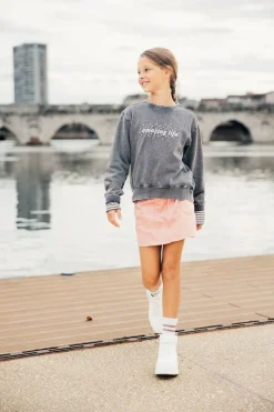 Minigonna in twill per bambina