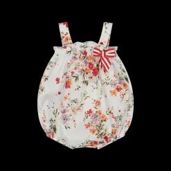 Pagliaccetto a fiori liberty da neonata