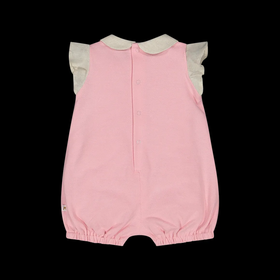 Pagliaccetto corta piquet neonata