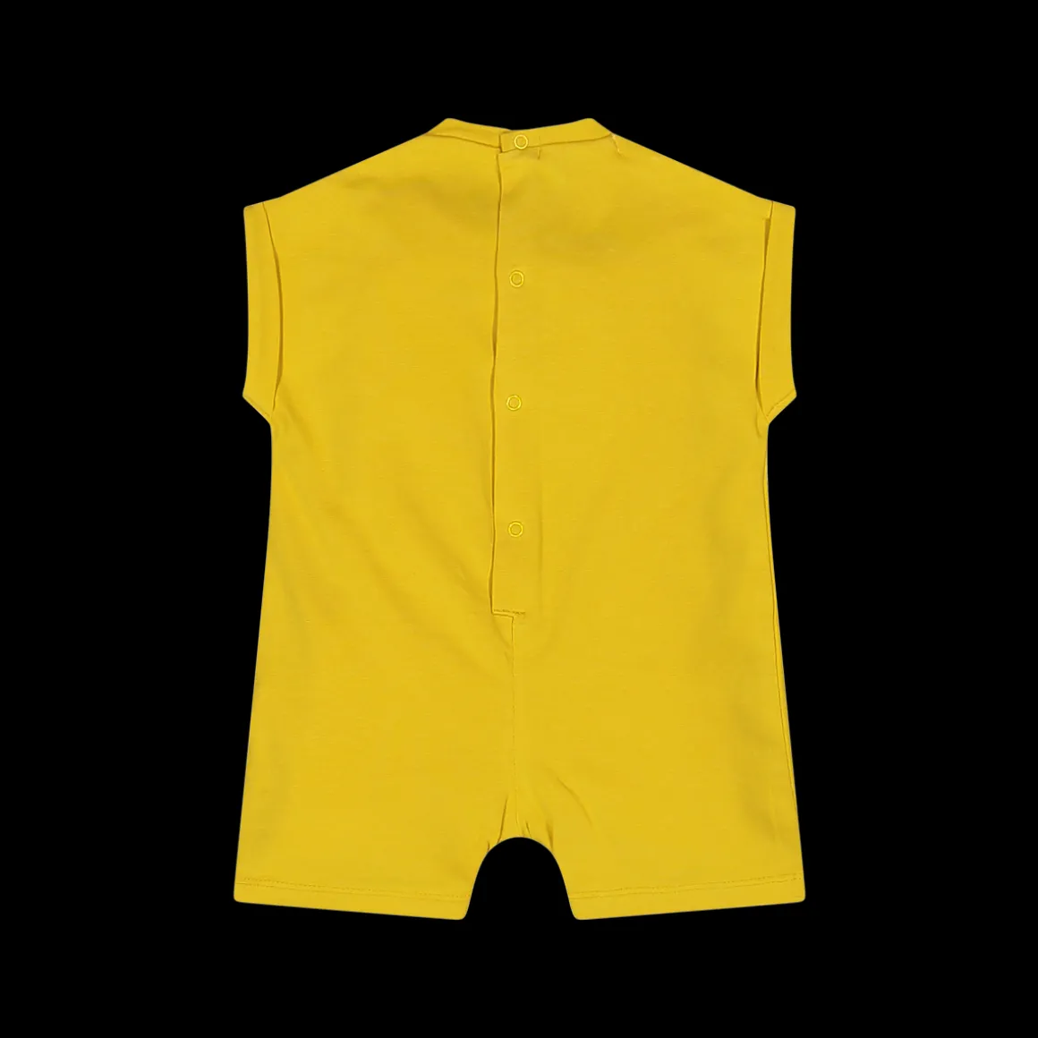 Pagliaccetto da neonato in jersey stretch giallo
