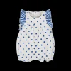 Pagliaccetto in jersey a pois da neonata