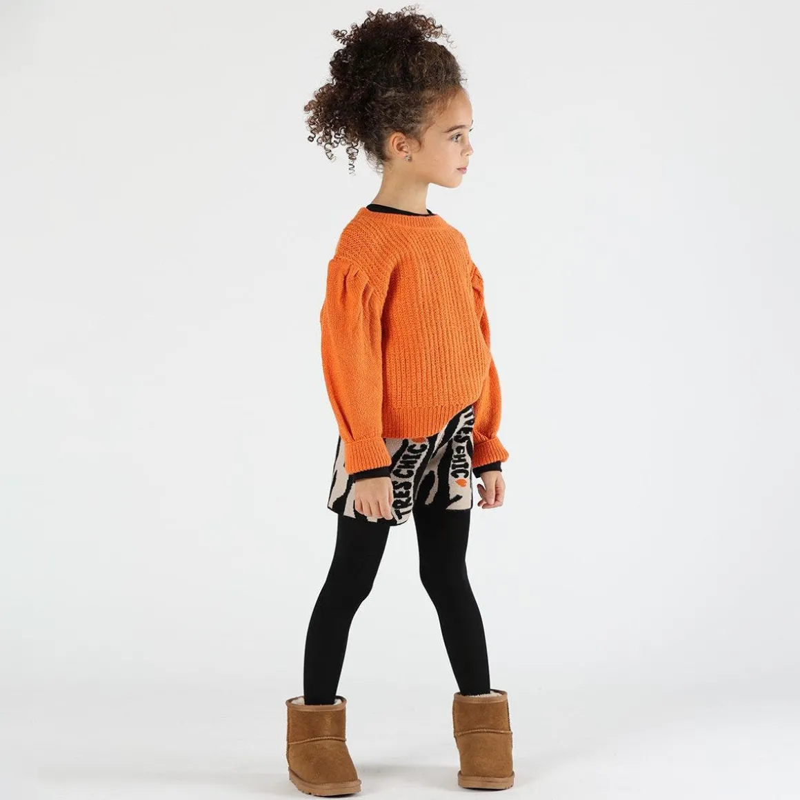 Pantaloncino jacquard animalier bambina