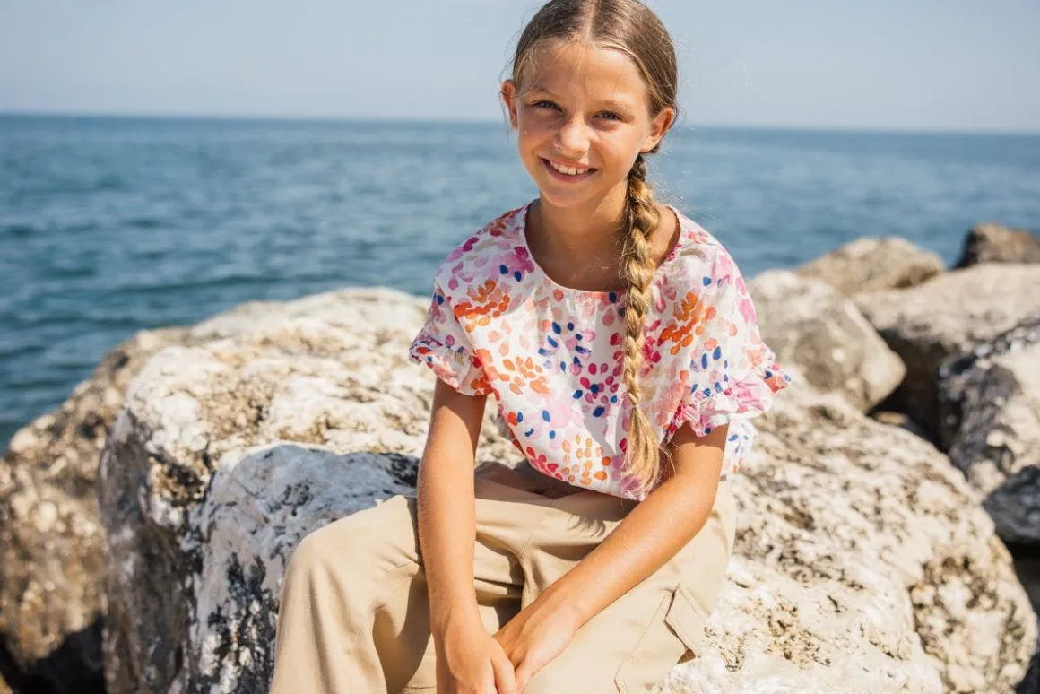 Pantalone a carota per bambina