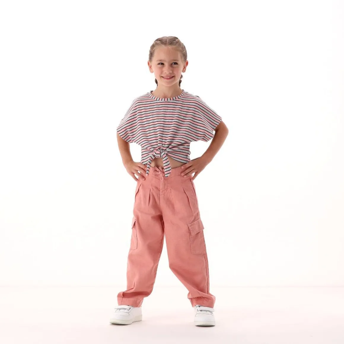 Pantalone a carota per bambina