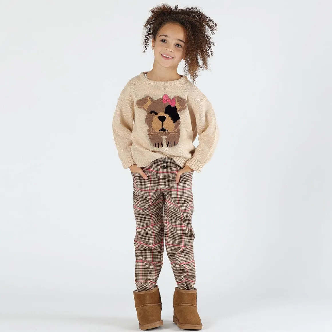 Pantalone a quadri bambina